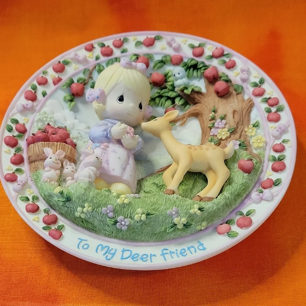 Precious Moments To My Deer Friend Plate 3-Dimensional